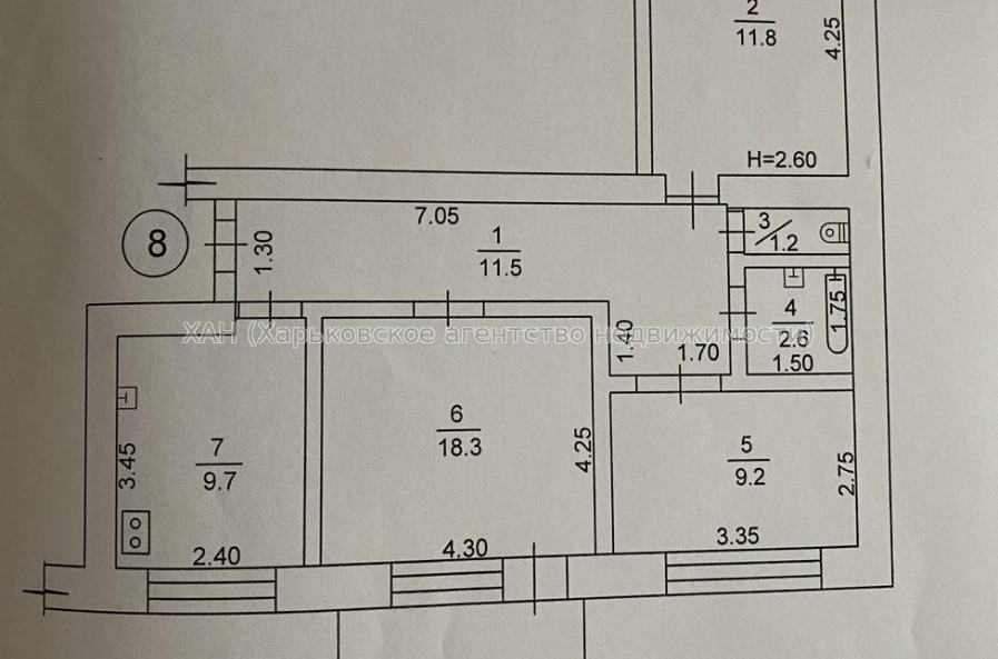 Продам квартиру, Юбилейный просп. , 61 , 3  ком., 67 м², косметический ремонт 