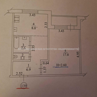 Продам квартиру, Гвардейцев Широнинцев ул. , 1 кім., 39 м², косметический ремонт 