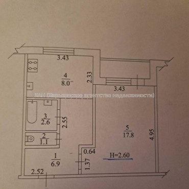 Продам квартиру, Гвардейцев Широнинцев ул. , 1 кім., 39 м², косметический ремонт 