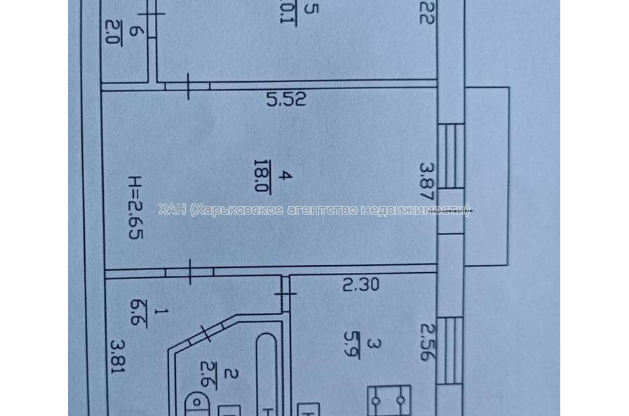Продам квартиру, Науки просп. , 2 кім., 38 м², советский ремонт 