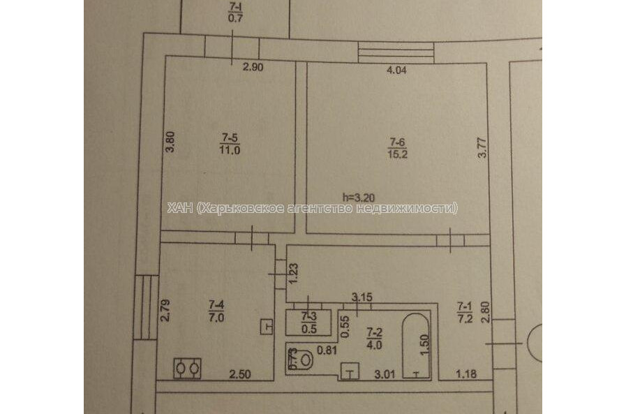 Продам квартиру, Музыкальная ул. , 2  ком., 45.60 м², частичный ремонт 