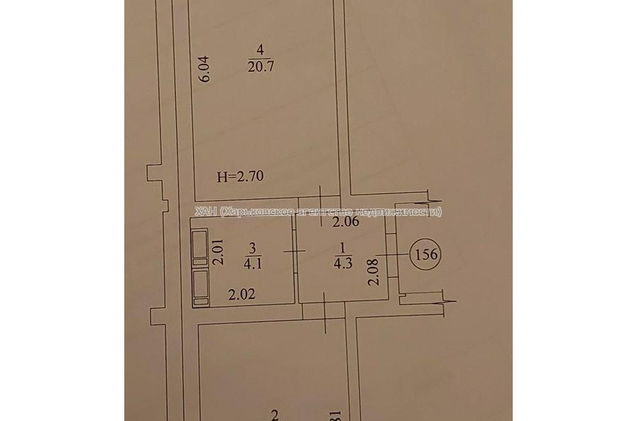 Продам квартиру, Полтавский Шлях ул. , 1  ком., 48 м², без внутренних работ 