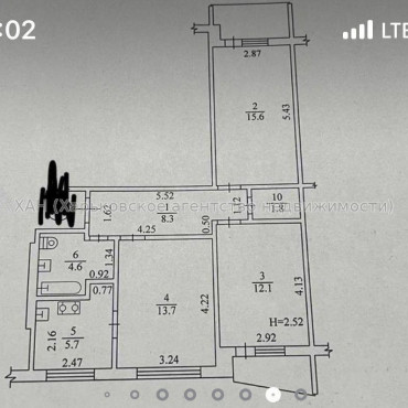 Продам квартиру, Болгарская ул. , 3 кім., 64 м², косметический ремонт 