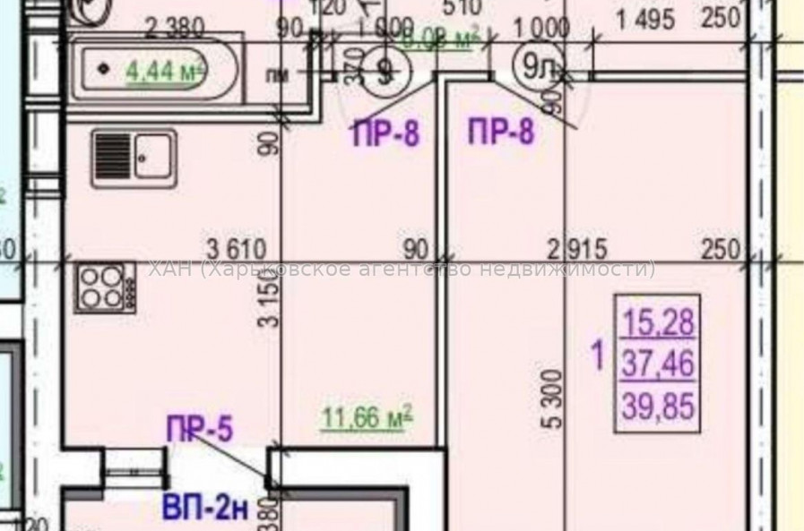 Продам квартиру, Валентиновская ул. , 1  ком., 40 м², без внутренних работ 