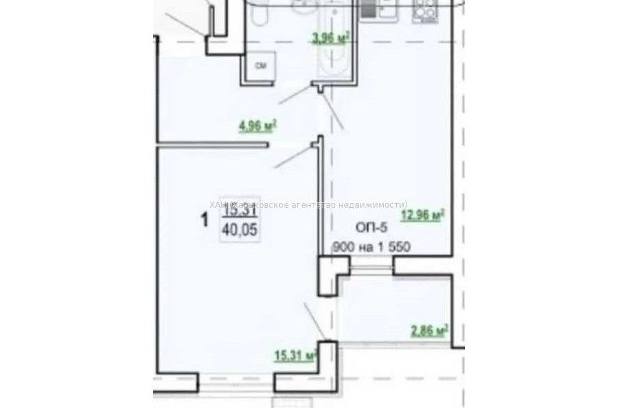 Продам квартиру, Шевченко ул. , 1  ком., 40.05 м², без внутренних работ 
