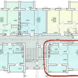 Продам квартиру, Полтавский Шлях ул. , 1  ком., 46.76 м², без ремонта