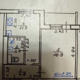 Продам квартиру, Натальи Ужвий ул. , 1  ком., 39.30 м², капитальный ремонт 