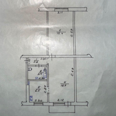 Продам квартиру, Тракторостроителей просп. , 2  ком., 48.60 м², капитальный ремонт 