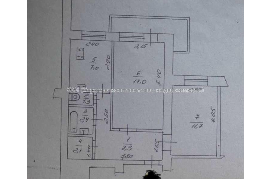 Продам квартиру, Культуры ул. , 2 кім., 51.60 м², советский ремонт 