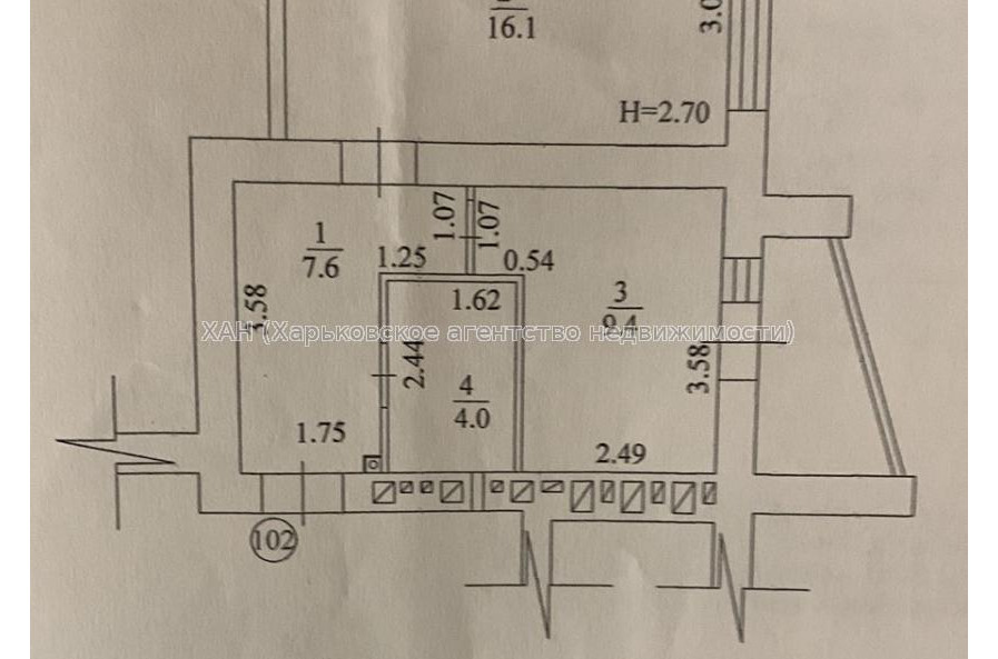 Продам квартиру, Георгия Тарасенко ул. , 1  ком., 39 м², капитальный ремонт 