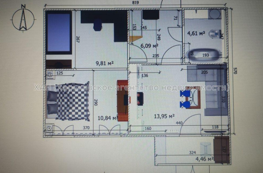 Продам квартиру, Льва Ландау просп. , 2  ком., 96 м², без отделочных работ 