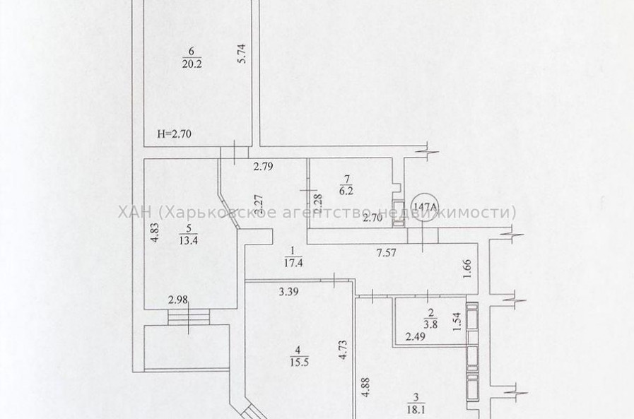 Продам квартиру, Профессорская ул. , 5  ком., 168 м², без отделочных работ 