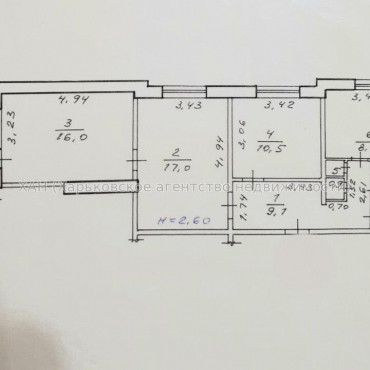 Продам квартиру, Клочковская ул. , 3 кім., 67.30 м², косметический ремонт 