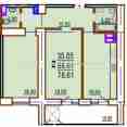 Продам квартиру, Шекспира пер. , 2  ком., 79.38 м², без внутренних работ 