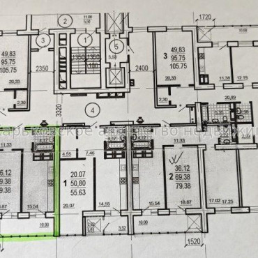 Продам квартиру, Шекспира пер. , 2 кім., 79.38 м², без внутренних работ 