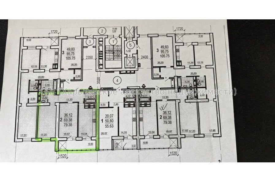 Продам квартиру, Шекспира пер. , 2 кім., 79.38 м², без внутренних работ 