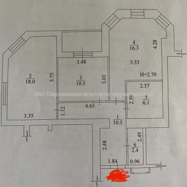 Продам квартиру, Профессорская ул. , 2  ком., 67 м², авторский дизайн 