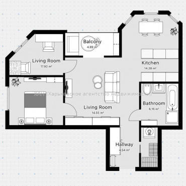 Продам квартиру, Профессорская ул. , 2  ком., 67 м², авторский дизайн 