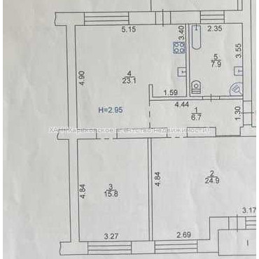 Продам квартиру, Проскуры ул. , 3  ком., 85 м², частичный ремонт 