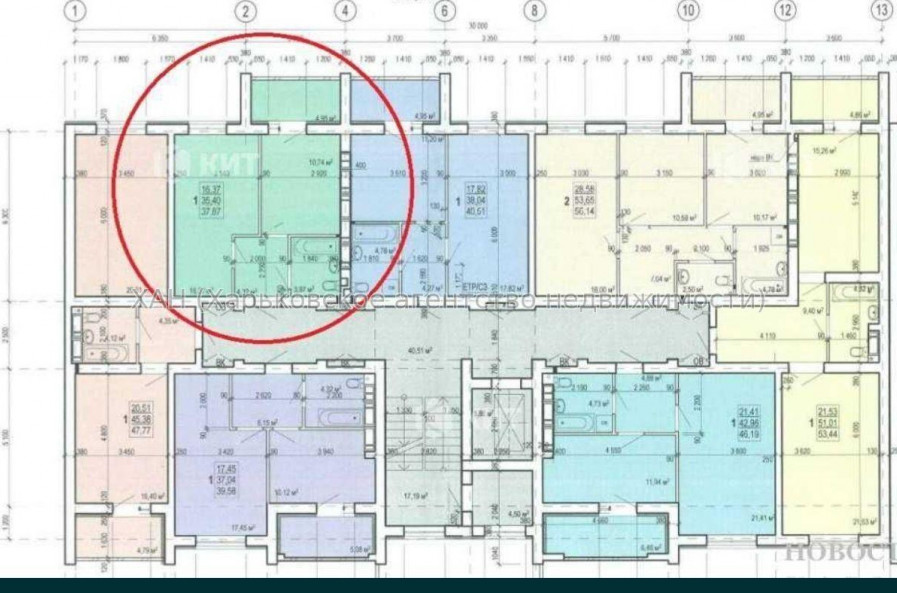 Продам квартиру, Шевченковский пер. , 1  ком., 38 м², без внутренних работ 