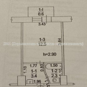 Продам квартиру, Полтавский Шлях ул. , 1 кім., 19 м², косметический ремонт 