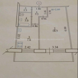 Продам квартиру, Соборности Украины ул. , 1 кім., 33.80 м², советский ремонт