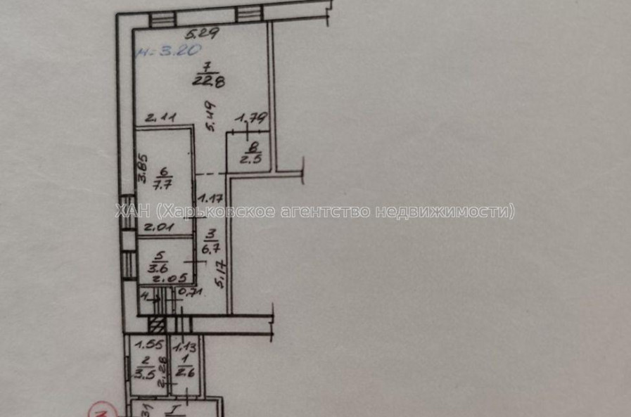 Продам квартиру, Основянская ул. , 2 кім., 105 м², советский ремонт 