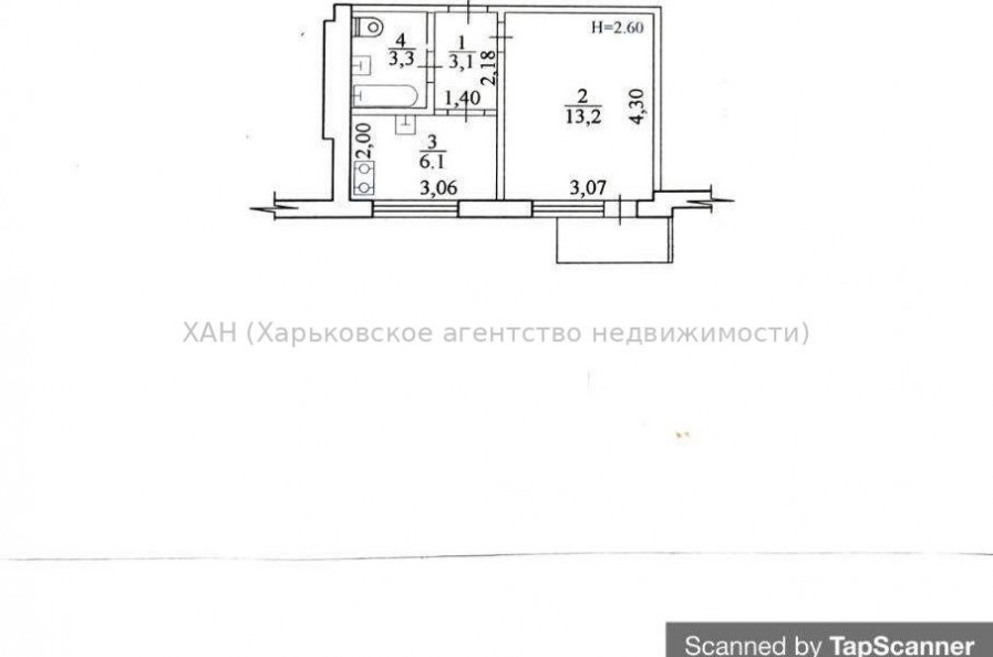 Продам квартиру, Тракторостроителей просп. , 1 кім., 26.20 м², косметический ремонт 