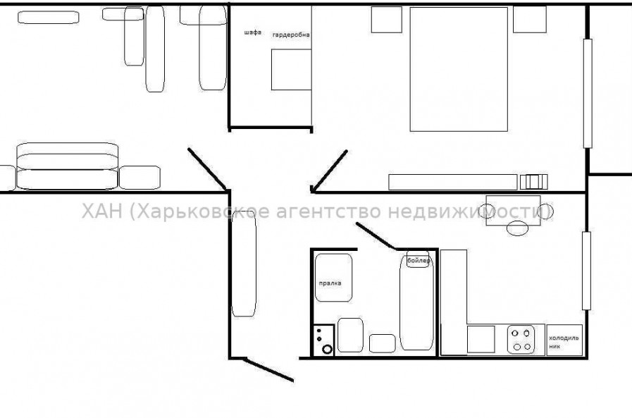Продам квартиру, Тракторостроителей просп. , 2  ком., 48 м², советский ремонт 