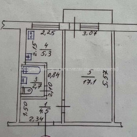 Продам квартиру, Тракторостроителей просп. , 1 кім., 31 м², косметический ремонт