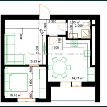 Продам квартиру, Рогатинская Левада ул. , 2  ком., 48 м², евроремонт 