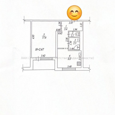 Продам квартиру, Северина Потоцкого ул. , 1 кім., 38.90 м², косметический ремонт 