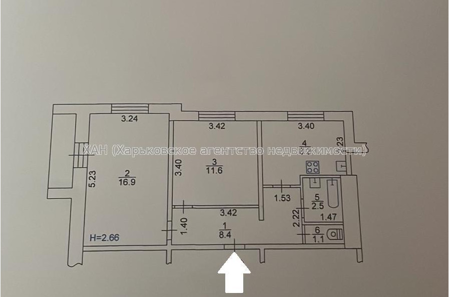 Сдам квартиру, Амосова ул. , 2  ком., 51.40 м², косметический ремонт 