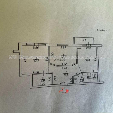 Продам квартиру, Белогорская ул. , 2  ком., 69.20 м², капитальный ремонт 