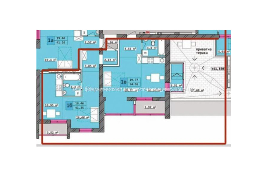 Продам квартиру, Полтавский Шлях ул. , 1  ком., 53 м², без отделочных работ 