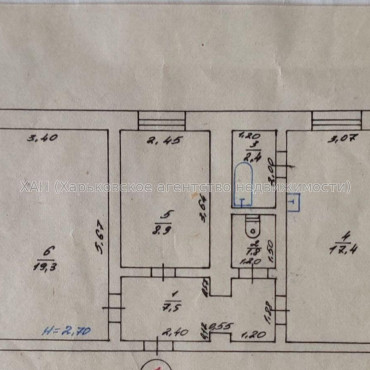 Продам квартиру, Александра Лавренко ул. , 2 кім., 57.30 м², без ремонта  - фото 2 Продам квартиру, Александра Лавренко ул. , 2 кім., 57.30 м², без ремонта