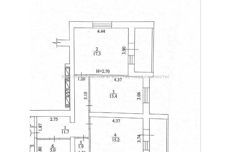 Продам квартиру, Рогатинская Левада ул. , 2 кім., 69 м², без внутренних работ 