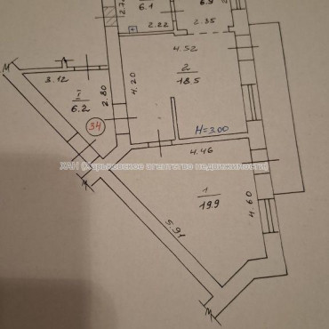 Продам квартиру, Андреевская ул. , 2  ком., 57.20 м², авторский дизайн 
