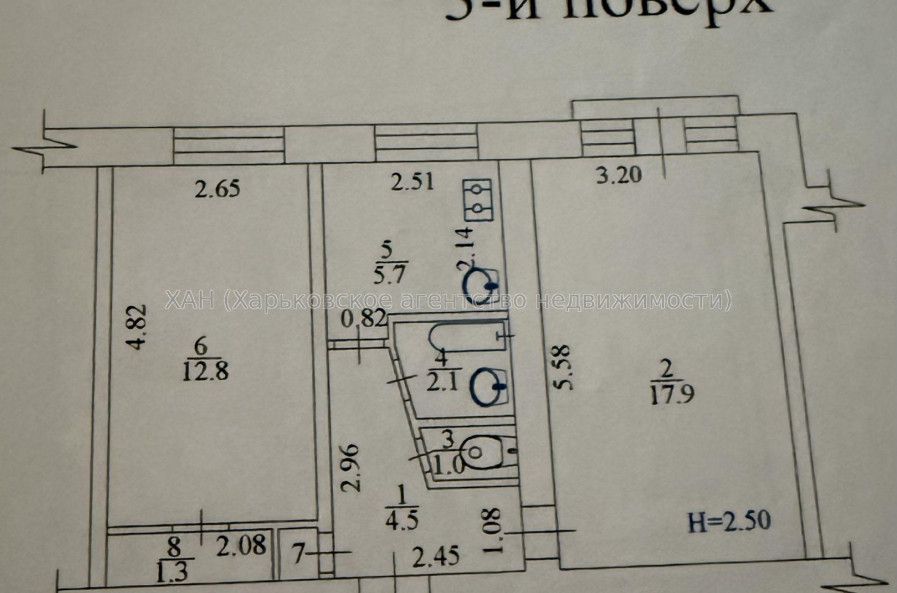 Продам квартиру, Зерновая ул. , 2 кім., 46 м², авторский дизайн 