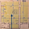Продам квартиру, Клочковская ул. , 2  ком., 70.78 м², без внутренних работ 