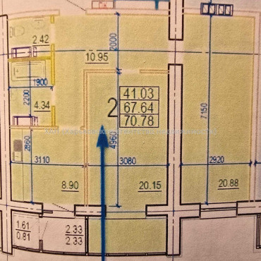 Продам квартиру, Клочковская ул. , 2  ком., 70.78 м², без внутренних работ 