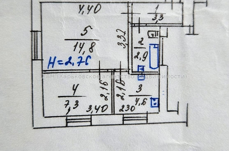 Продам квартиру, Белостокский пер. , 2  ком., 33 м², косметический ремонт 