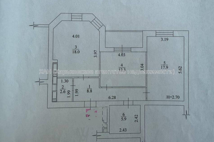Продам квартиру, Профессорская ул. , 2 кім., 70 м², евроремонт 