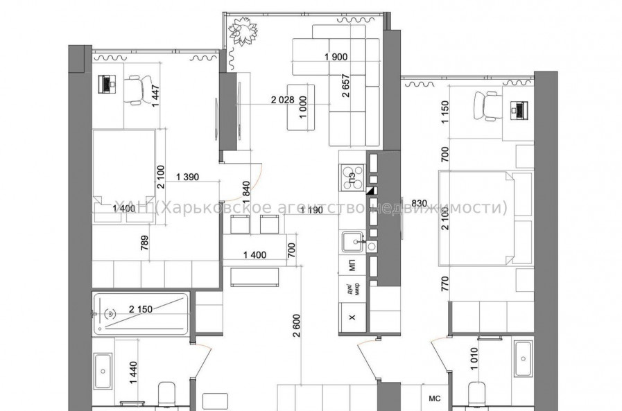 Продам квартиру, Клочковская ул. , 3  ком., 70 м², авторский дизайн 