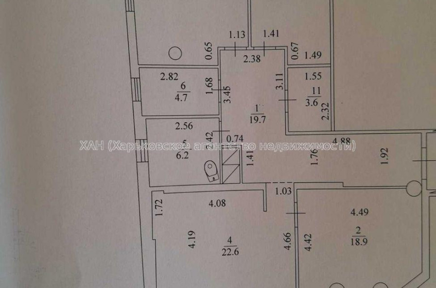 Продам квартиру, Клочковская ул. , 3 кім., 117 м², без отделочных работ 
