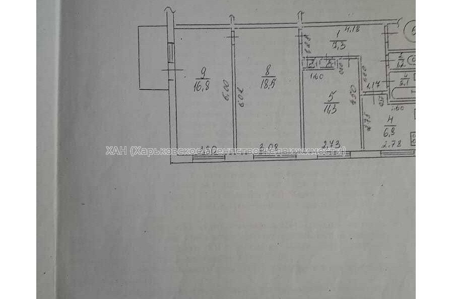 Продам квартиру, Академика Павлова ул. , 3 кім., 66.30 м², косметический ремонт 