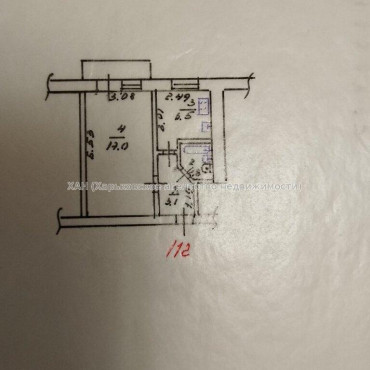 Продам квартиру, Каденюка ул. , 1  ком., 30.30 м², косметический ремонт 