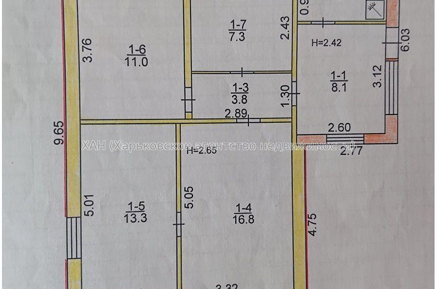 Продам будинок, Витебская ул. , 65 м², 6.50 соток, косметический ремонт 