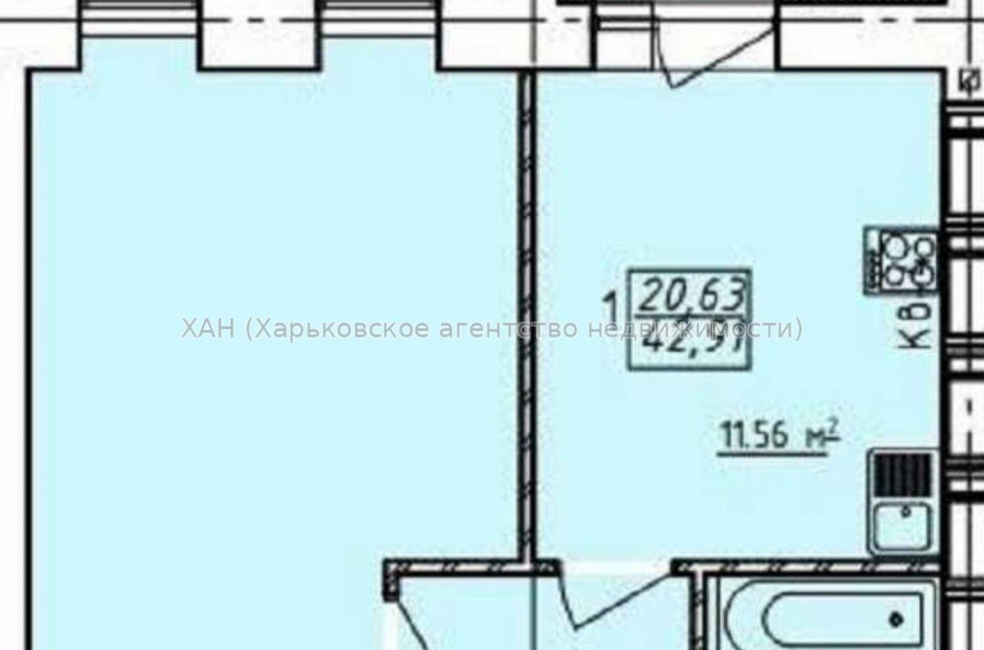 Продам квартиру, Заливная ул. , 1 кім., 43 м², авторский дизайн 