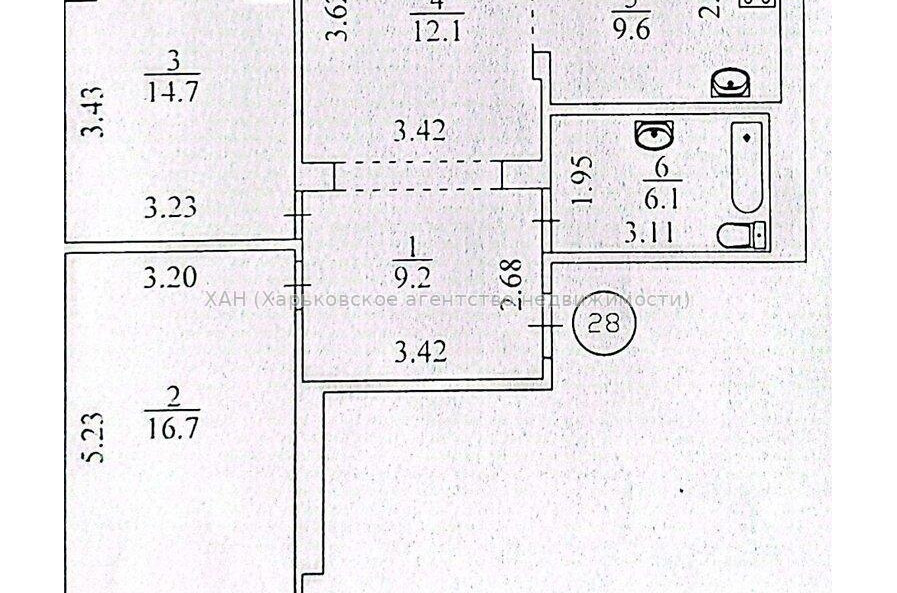 Продам квартиру, Непокоренных ул. , 3 кім., 71.70 м², капитальный ремонт 